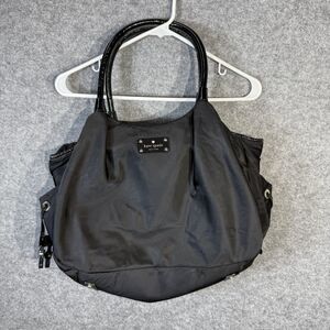 Kate Spade watson lane Stevie Nylon baby diaper bag Black Travel Bag Large